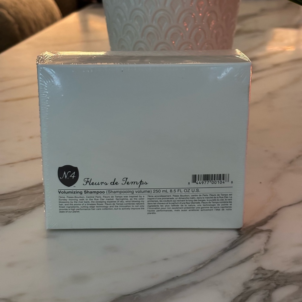 N.4 Volumizing Shampoo Fleurs de Temps 8.5 oz New Sealed in Plastic